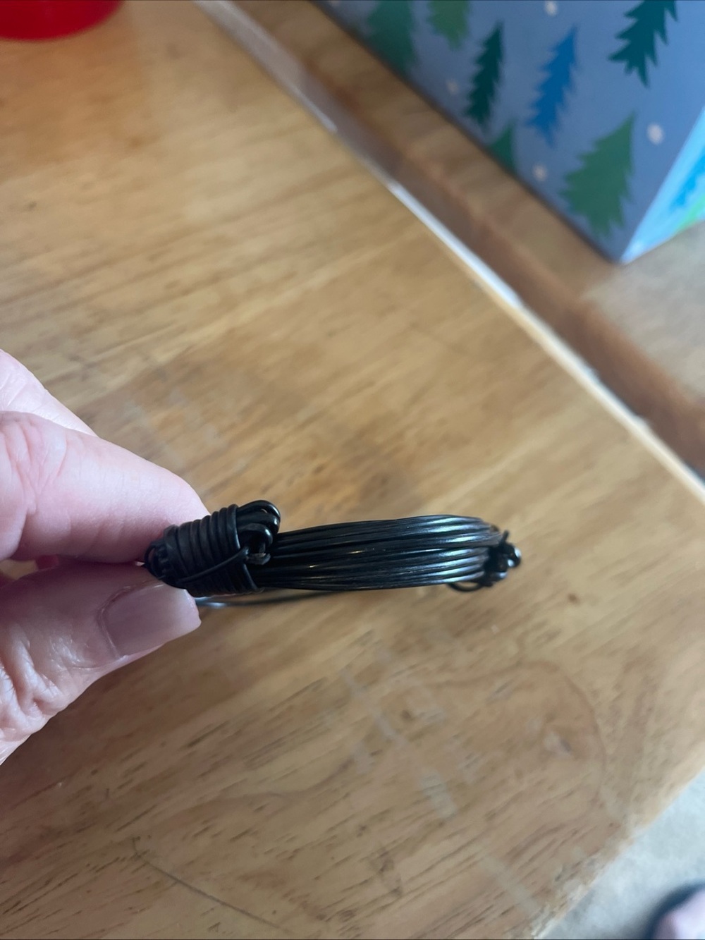 Source Unknown Black Wire Wrapped Men’s Bracelet